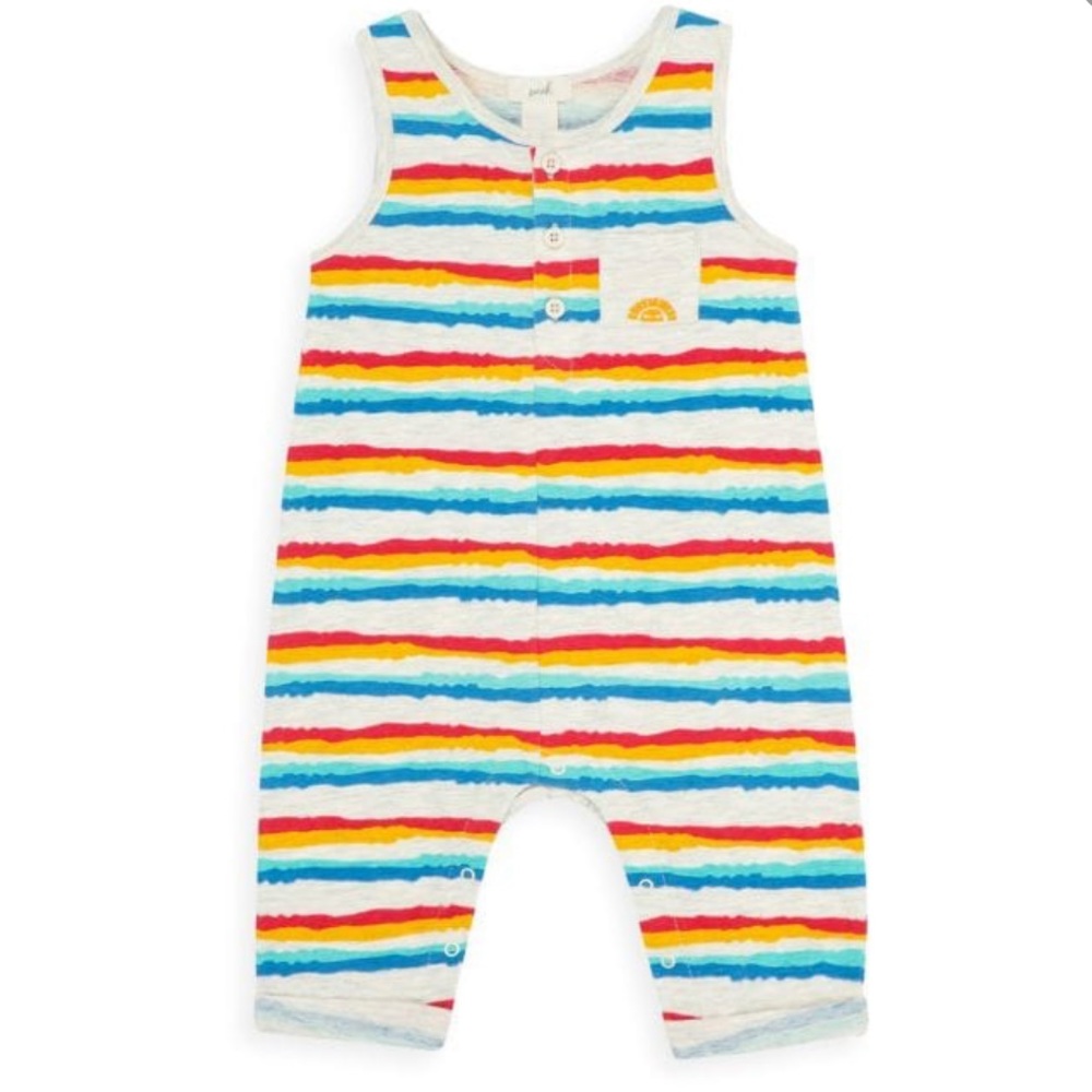 NWT Baby Boy Striped Coverall